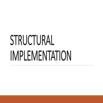 structural implication - Strategic Management
