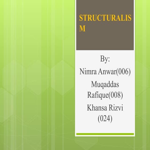 Structuralism