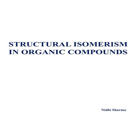 Structural isomerism.