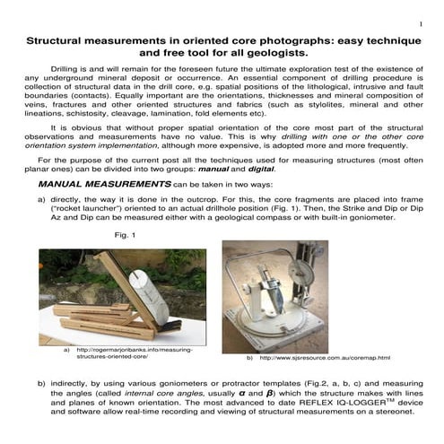 Structural measurements in oriented core photograph january 2019_galkine