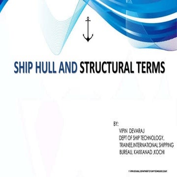 Structural members of ship
