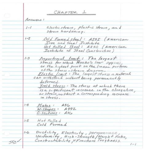 SOLUVIONES DISEÑO ESTRUCTURAS METALICAS  Jack McCormac 5ta edicion capitulos 1-6