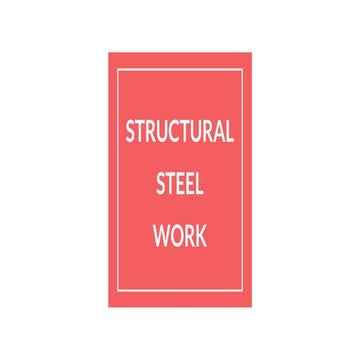 Structural steel work