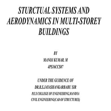 Structural systems and aerodynamic in multi stoery buildings