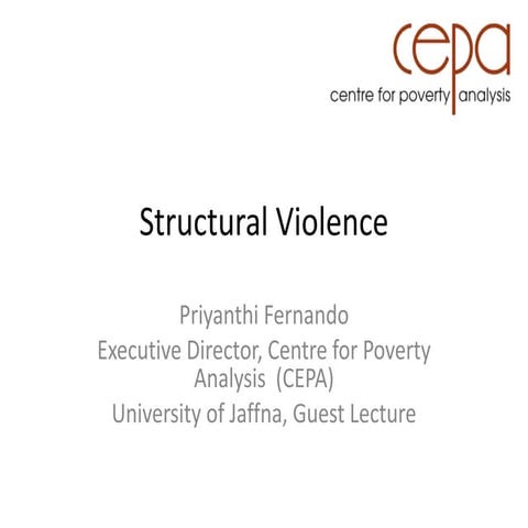 Structural violence - 