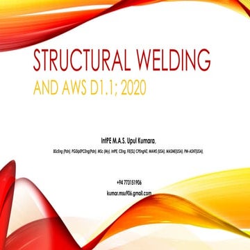 Structural Welding and AWS D1.1 : 2020.pptx