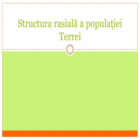 Structura rasiala a populației terrei