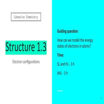 Structure 1.3 - Electron configurations.pptx