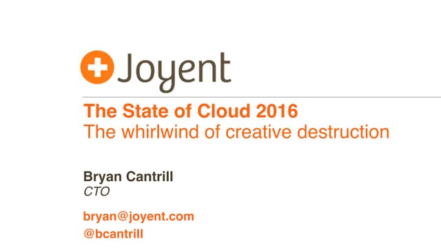 The State of Cloud 2016: The whirlw...
