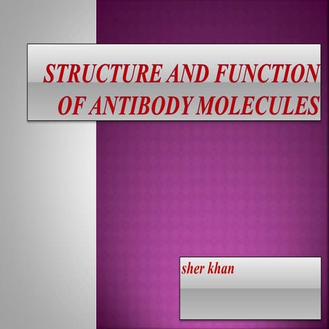 Antibody: Structure and Function | PPTX