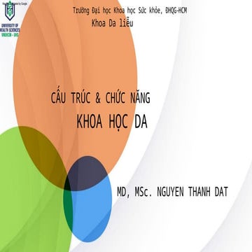 Structure and function of the skin - module da | PDF