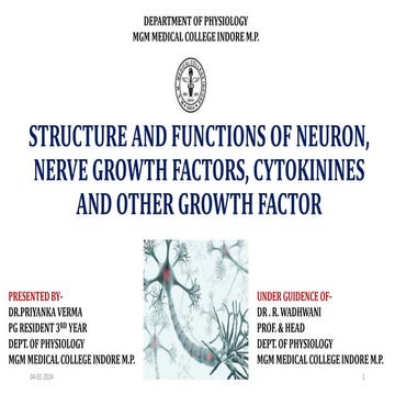NEURON,NERVE GROWTH FACTORS, CYTOKININES