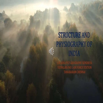 Structure and physiography of India