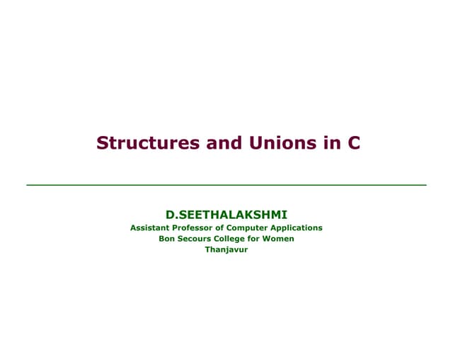 Structure and Union.ppt