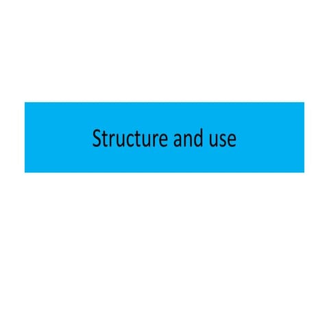 Structure and use unit I | PPT