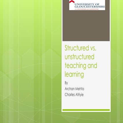Structured Learning Activities