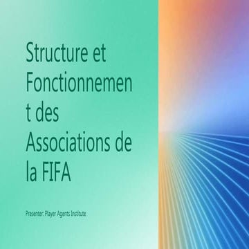 Statut de la FIFA - Structure et Fonctionnement | PPTX