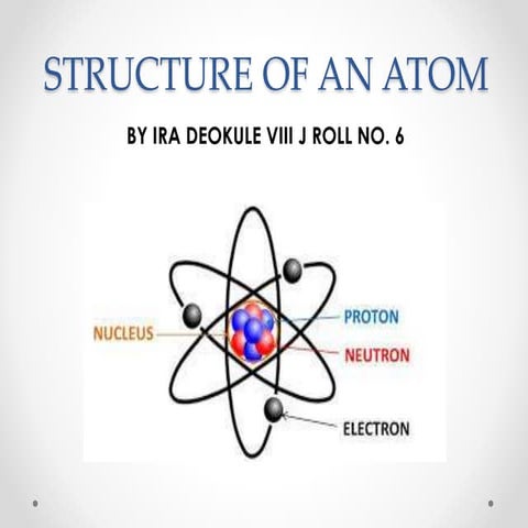 Structure of an Atom | PPTX