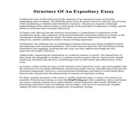 Structure Of An Expository Essay.pdf