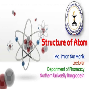 Structure of atom MANIK