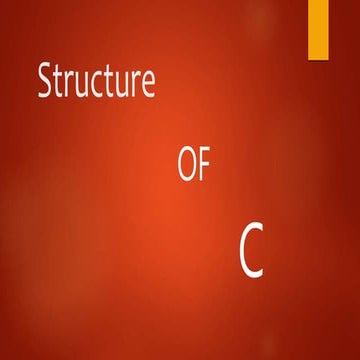 Structure of c | PPT