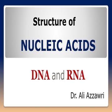 Structure of DNA and RNA 