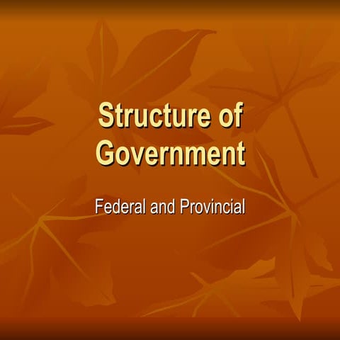 Structure Of Government