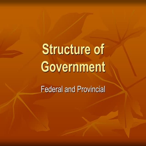 Structure Of Government 2