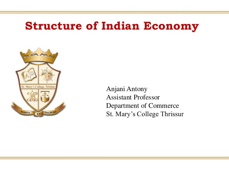 Structure of indian economy