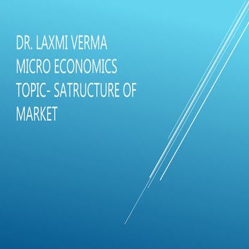 Structure of market