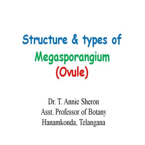 Structure & Types of ovule 