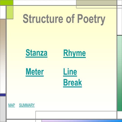 Structure Of Poetry Ppt