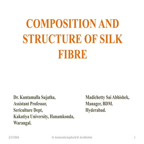 Structure of silk fiber.pptx