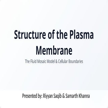 Structure of the Plasma Membrane (Light Theme).pptx