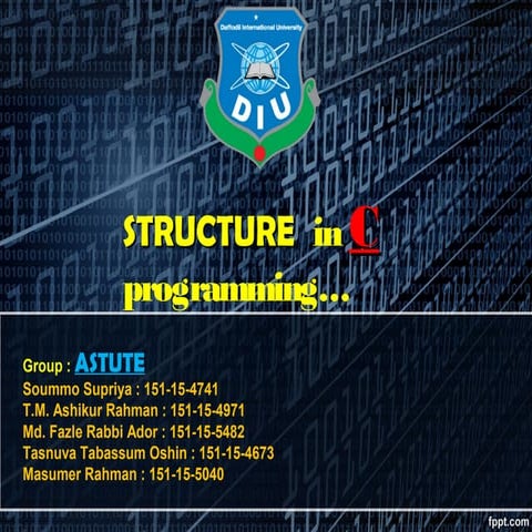 Structure in C | PPT