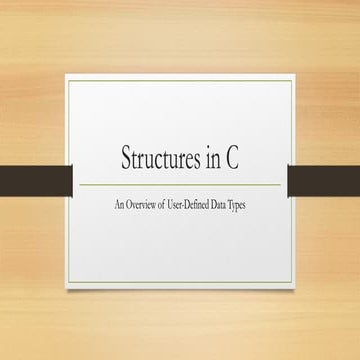 Structures in C PROGRAMMING USED FOR ENGINEERING | PPT
