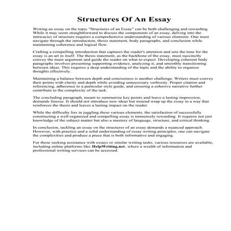 Structures Of An Essay.pdf