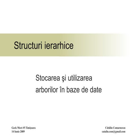 Structuri Ierarhice