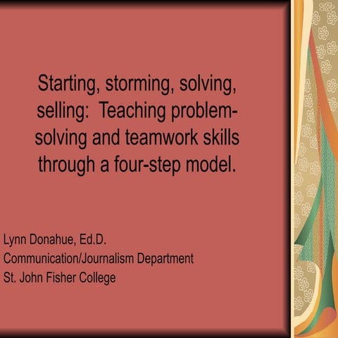 Structuring Group Projects I