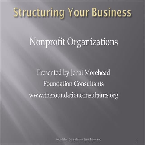 Structuring your faith based nonprofit organization
