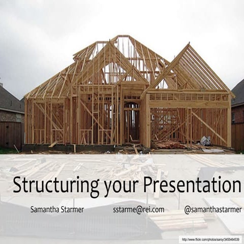 Structuring your Presentation - Cranky Talk 2011