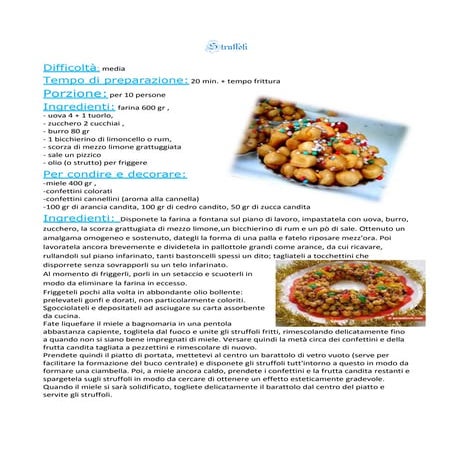 Struffoli | DOCX