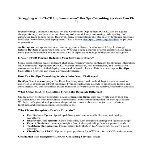 Struggling with CI_CD Implementation_ DevOps Consulting Services Can Fix It (...
