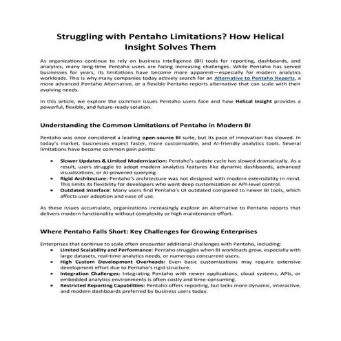 Struggling with Pentaho Limitations How Helical Insight Solves Them.pdf