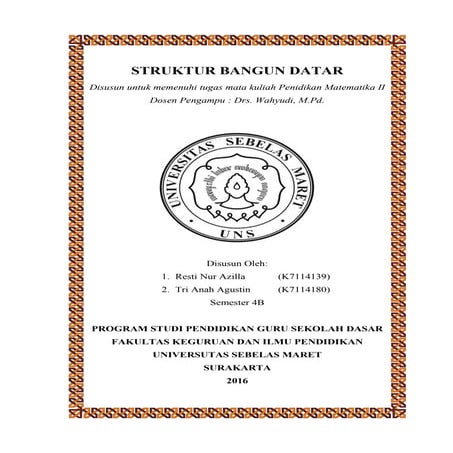 Struktur bangun datar kelompok 1