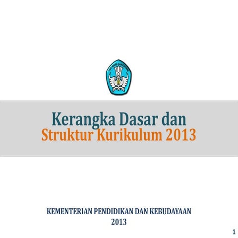 Struktur dan isi kurikulum 2013