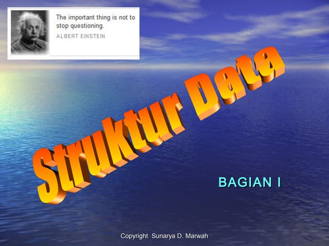 Struktur data 01 (pointer dan linked list