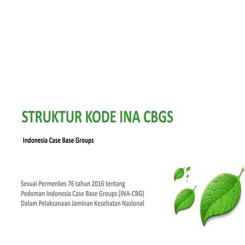Struktur kode ina cbgs