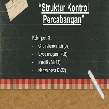 Struktur kontrol percabangan
