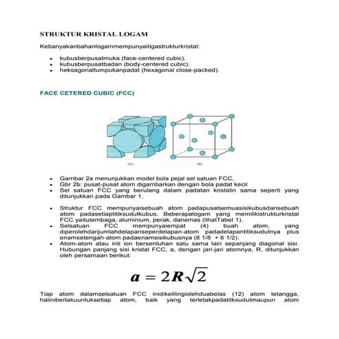 Struktur Kristal Logam